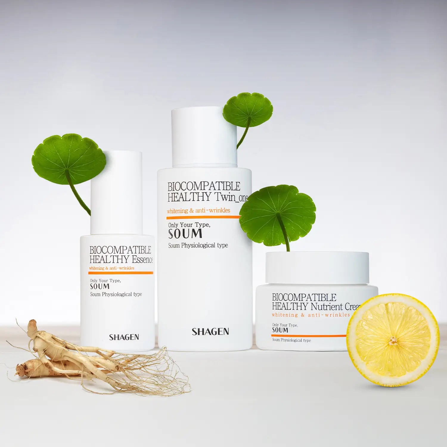 Shagen Soum (Orange) Energy Type 3-piece set - Quadruple Effect - Total 240ml